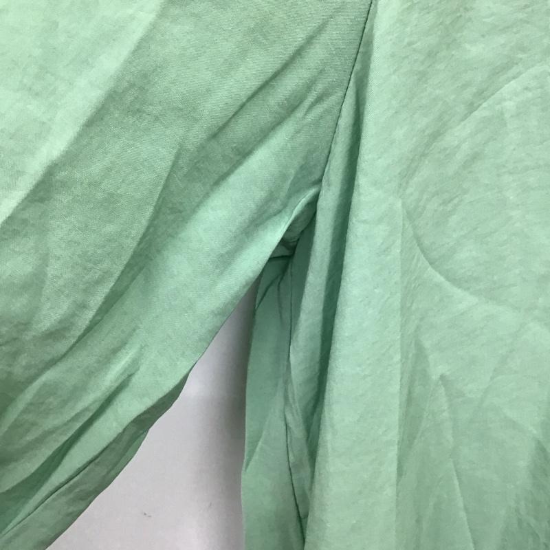 ザラ ZARA ワンピース ロングスカート シャツワンピース L 無地 緑 / グリーン /  レディース USED 古着 中古 10128866
