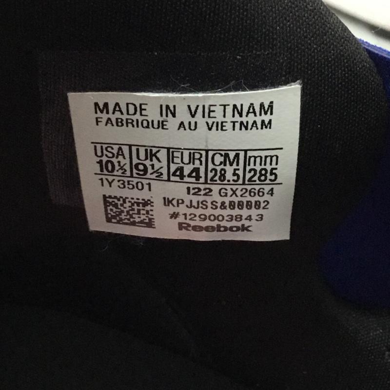 リーボック Reebok スニーカー スニーカー GX2664 INSTA PUMP FURY 95 28.5cm 28.5cm ロゴ、文字 黒 / ブラック / X 青 / ブルー / X 白 / ホワイト /  メンズ USED 古着 中古 10119901