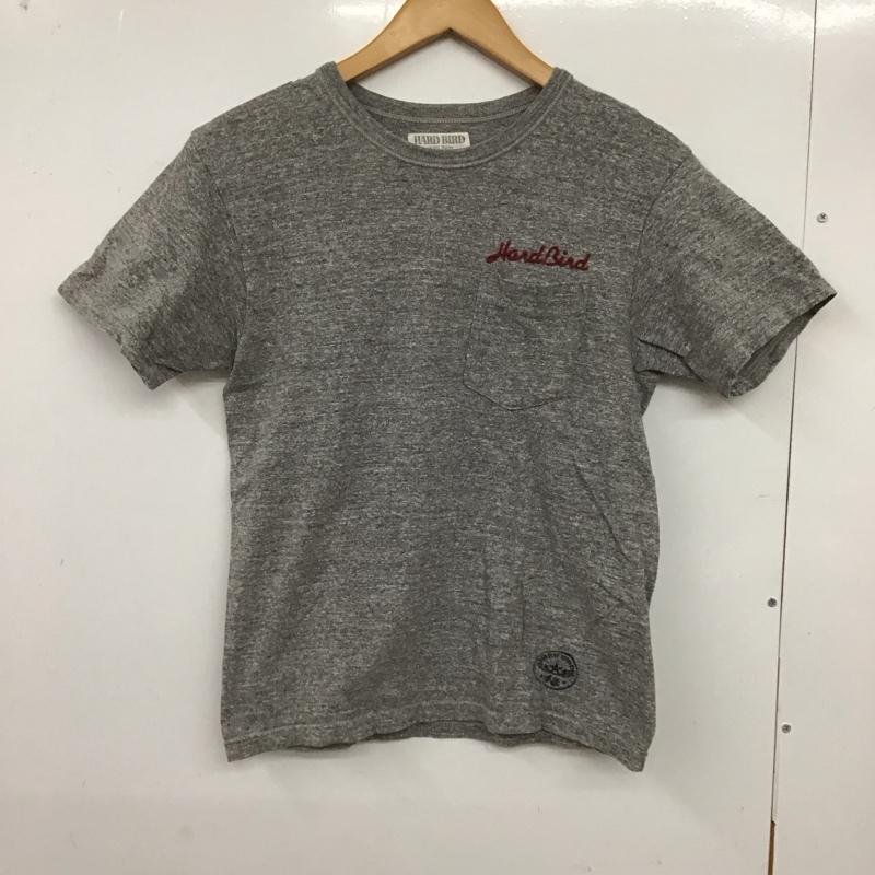 ハードバード HARD BIRD Tシャツ 半袖 半袖カットソー プリントTシャツ クルーネックカットソー 38 ロゴ、文字 灰 / グレー /  メンズ USED 古着 中古 10125973