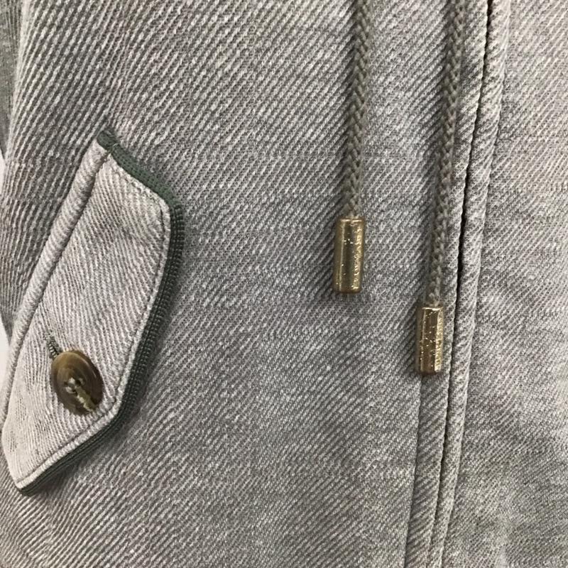 バーバリーブルーレーベル BURBERRY BLUE LABEL パーカー 長袖 FA518-162-07 フルジップ 38 ワンポイント 灰 / グレー /  レディース USED 古着 中古 10115478
