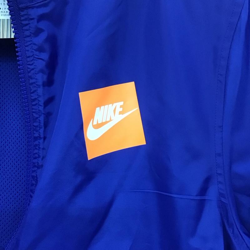 ナイキ NIKE ジャケット、上着 ジャンパー、ブルゾン ar2609-438 ナイロンジャケット ジップアップジャケット アウター M ロゴ、文字 青 / ブルー /  メンズ USED 古着 中古 10146721