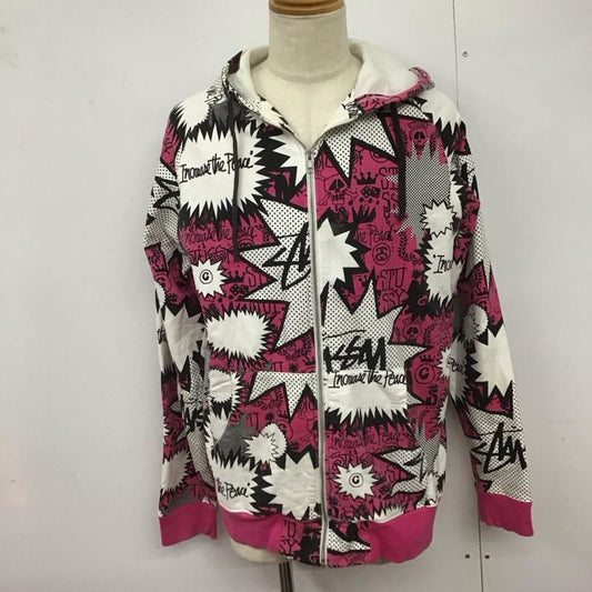 ステューシー STUSSY パーカー 長袖 ジップアップパーカー 長袖パーカー カジュアルジャケット XL プリント マルチカラー / マルチカラー /  メンズ USED 古着 中古 10125550