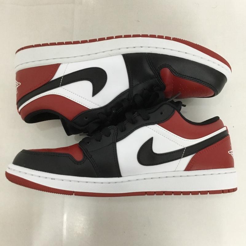 ナイキ NIKE スニーカー スニーカー 553558-612 AIR JORDAN 1 LOW 27.5cm 箱有 27.5cm ロゴ、文字 白 / ホワイト / X 黒 / ブラック / X 赤 / レッド /  メンズ USED 古着 中古 10128887