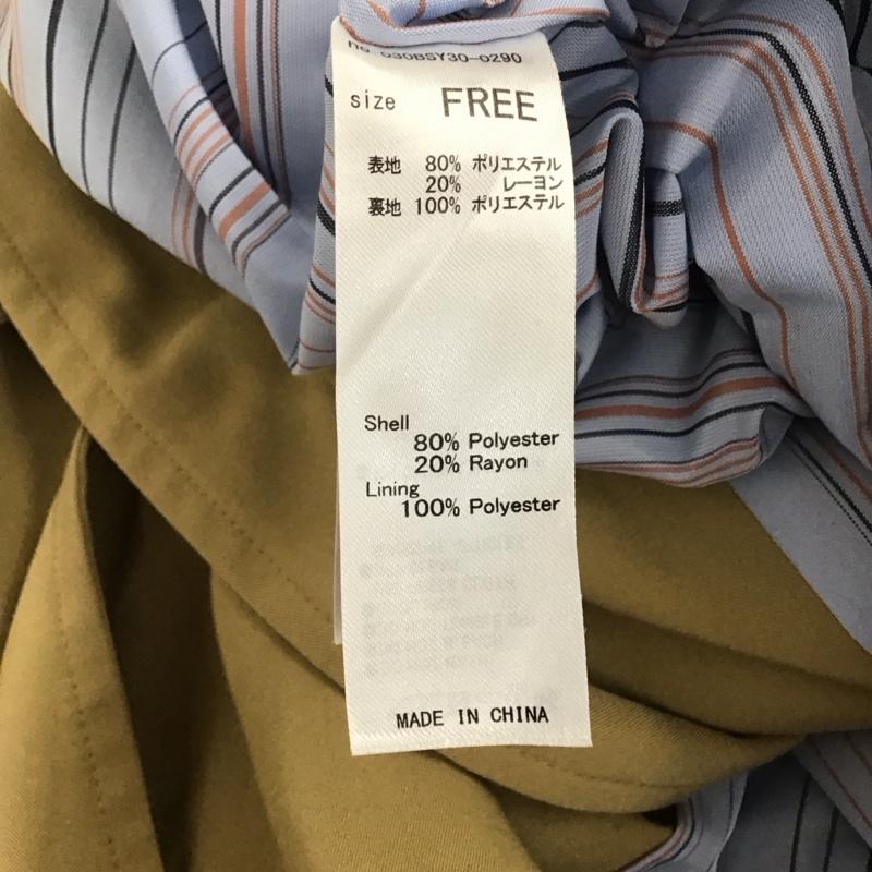 スライ SLY コート トレンチコート 030BSY30-0290 オーバートレンチロングコート FREE 無地 ベージュ / ベージュ /  レディース USED 古着 中古 10143082