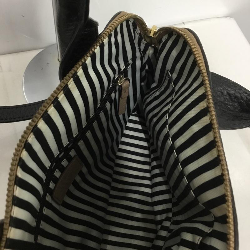 ケイトスペード Kate Spade ハンドバッグ ハンドバッグ バイカラー ショルダー 2WAY ロゴ、文字 黒 / ブラック / X ベージュ / ベージュ /  レディース USED 古着 中古 10148462