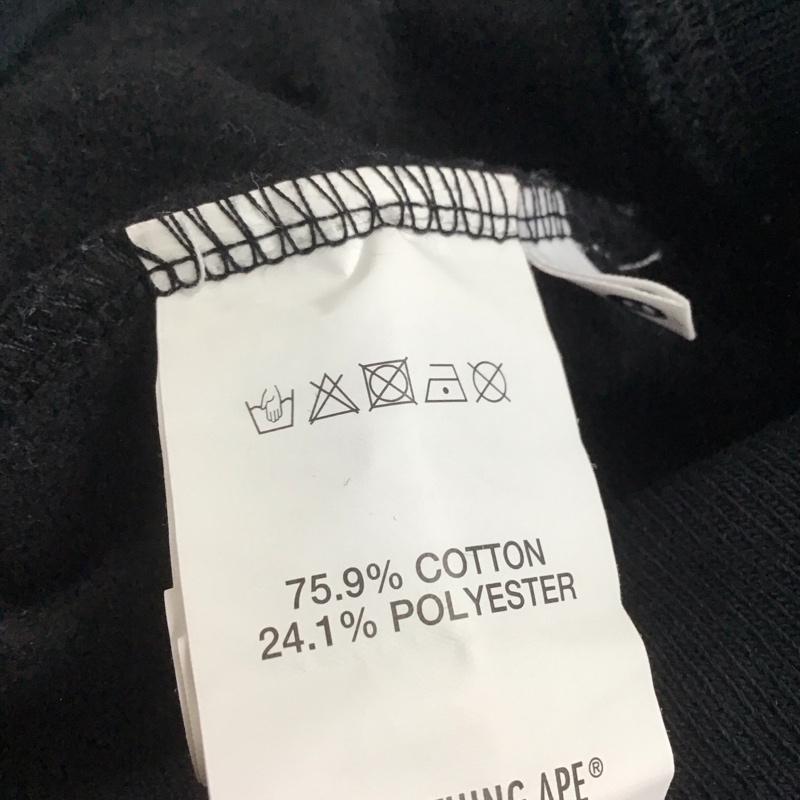 エーエイプバイアベイシングエイプ AAPE BY A BATHING APE パーカー 長袖 ジップアップパーカー 長袖パーカー カジュアルジャケット M ロゴ、文字 黒 / ブラック /  メンズ USED 古着 中古 10145730