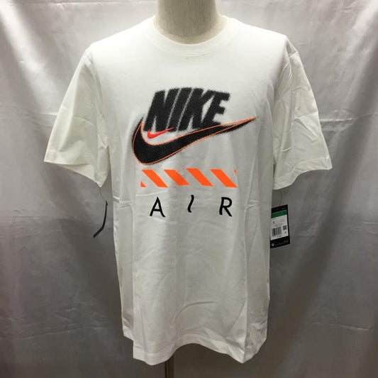 ナイキ NIKE Tシャツ 半袖 ct6533-100 プリントT シャツ 半袖カットソー スポーツウェア XL ロゴ、文字 白 / ホワイト /  メンズ USED 古着 中古 10114041
