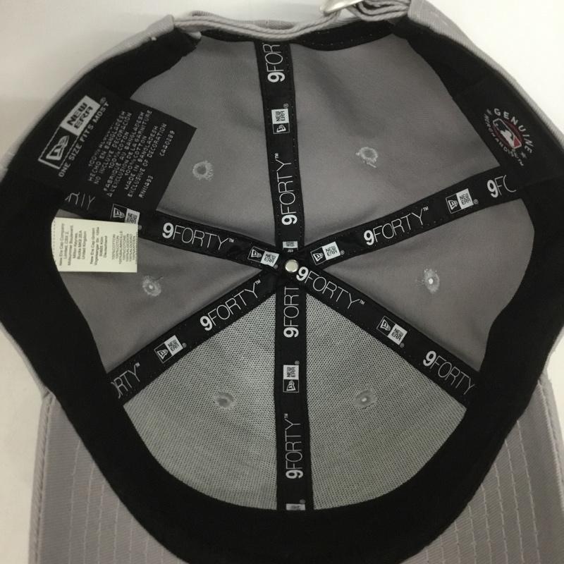 ニューエラ NEW ERA 帽子 キャップ NY 9FORTY ロゴ、文字 灰 / グレー /  メンズ USED 古着 中古 10143650