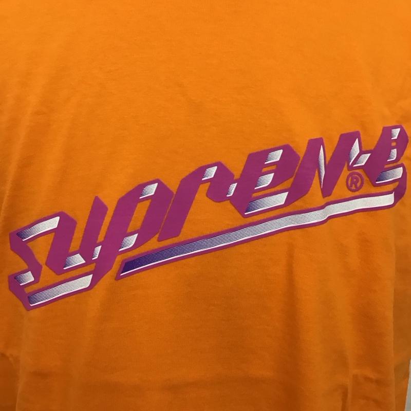 シュプリーム Supreme Tシャツ 半袖 23aw BannerTee 半袖カットソー プリントTシャツ L ロゴ、文字 橙 / オレンジ /  メンズ USED 古着 中古 10115125