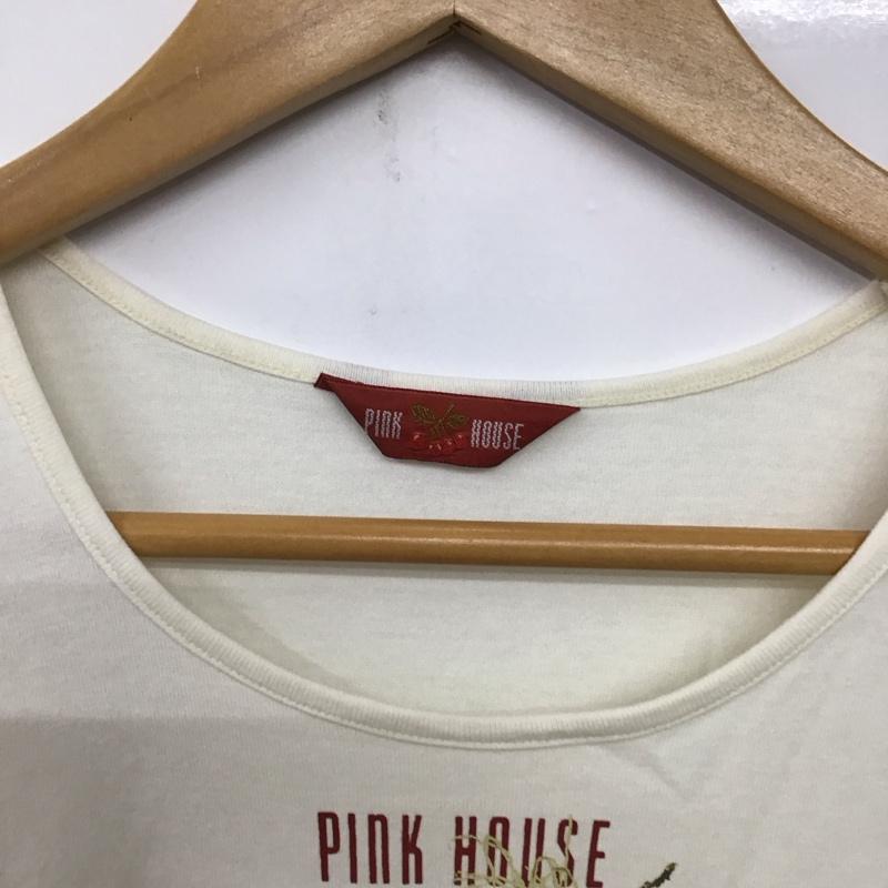 ピンクハウス PINK HOUSE Tシャツ 半袖 M プリント 白 / ホワイト /  レディース USED 古着 中古 10141250