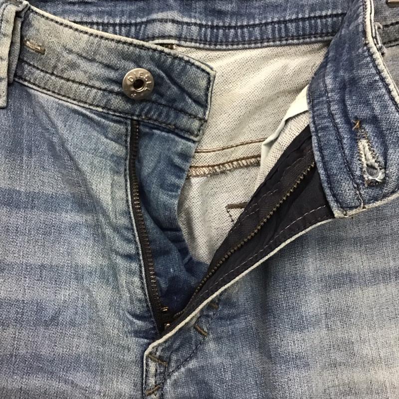 ディーゼル DIESEL パンツ デニム、ジーンズ デニムパンツ スリムパンツ ストレッチパンツ ジーンズ 30インチ 無地 インディゴ / インディゴ /  メンズ USED 古着 中古 10124362