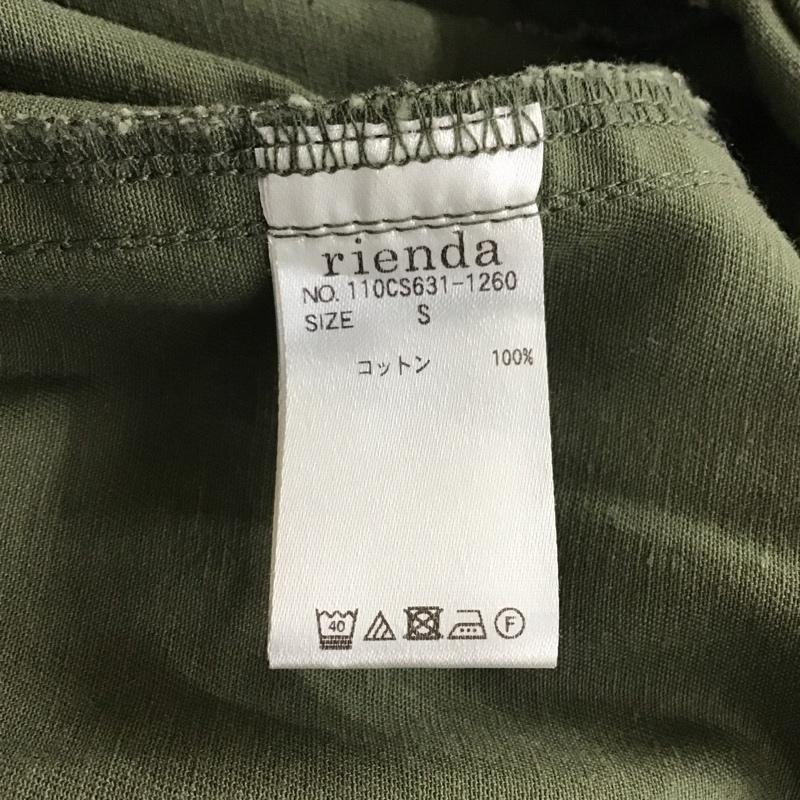 リエンダ rienda スカート ロングスカート 110CS631-1260 アシンメトリーティアードジャストウエストチノスカート S 無地 カーキ / カーキ /  レディース USED 古着 中古 10116780