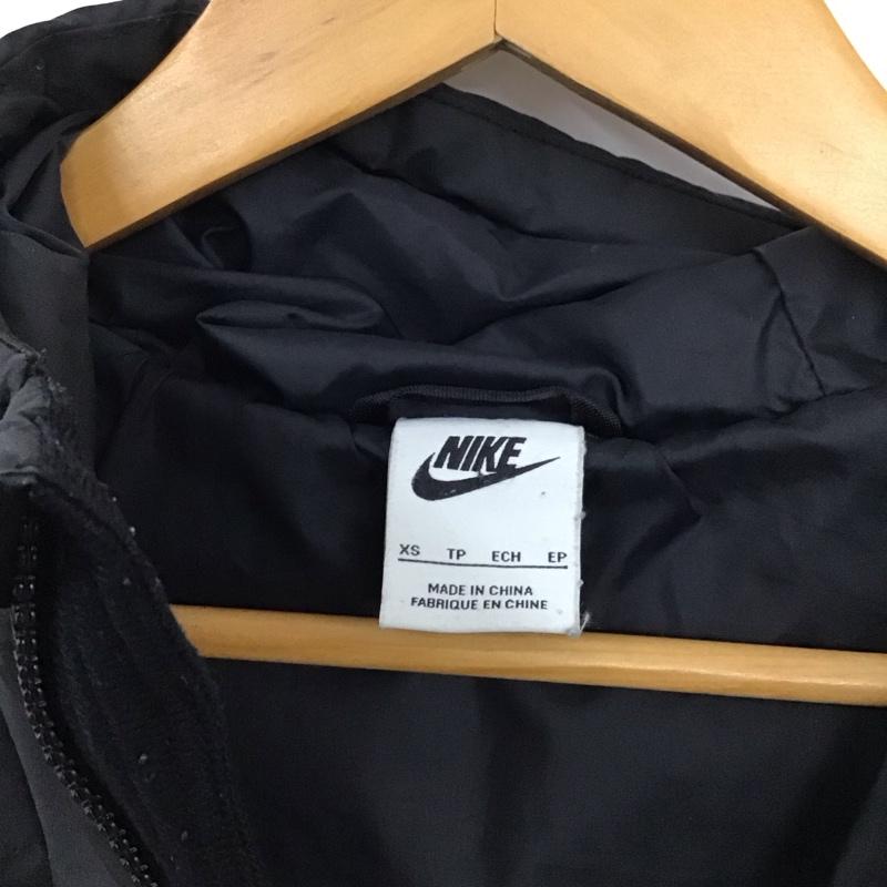 ナイキ NIKE ジャケット、上着 ジャケット、ブレザー CU9157-010 YTH シンセテック フィル フーディ キッズ XS ロゴ、文字 黒 / ブラック /  ボーイズ USED 古着 中古 10131269
