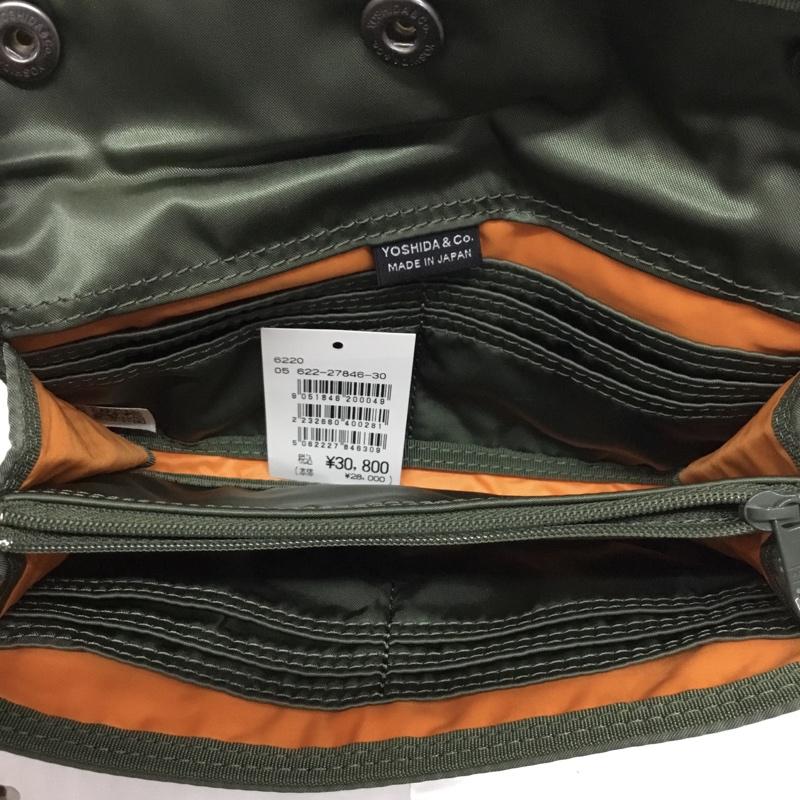 ポーター PORTER 財布 長財布 POCKET WALLET タンカー ロゴ、文字 カーキ / カーキ /  メンズ USED 古着 中古 10117150