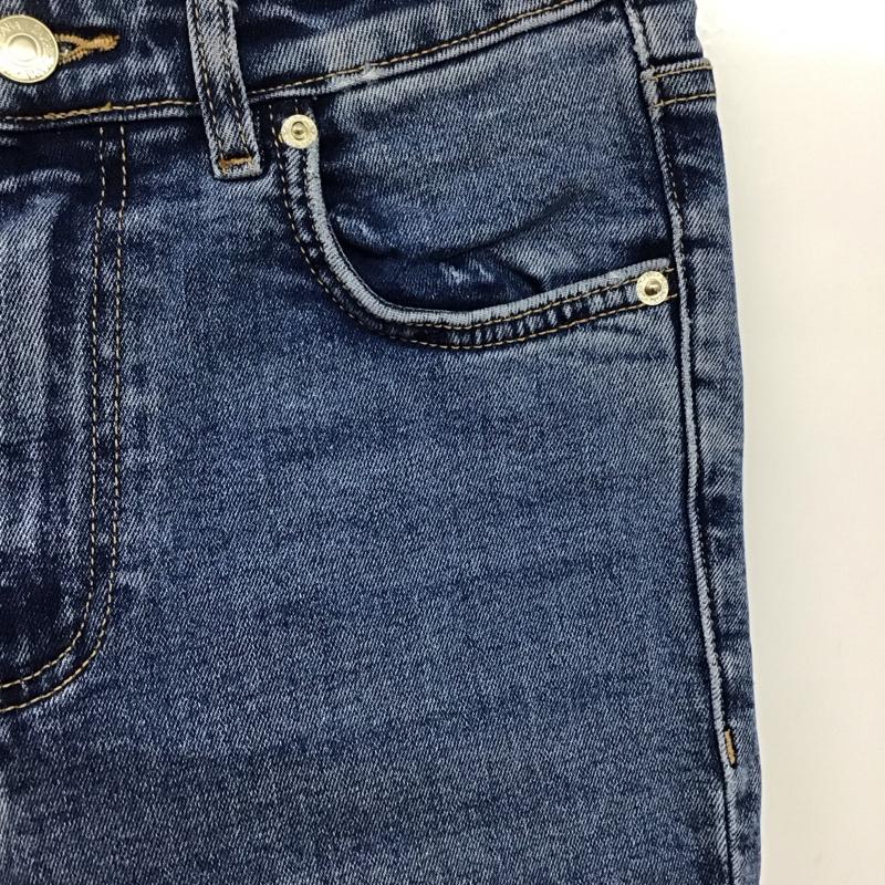 ザラ ZARA パンツ デニム、ジーンズ 36 無地 水色 / ライトブルー /  レディース USED 古着 中古 10142867