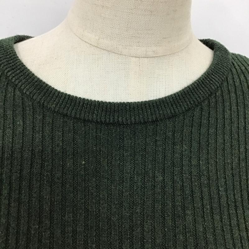 ビームス ハート BEAMS HEART ワンピース ロングスカート 長袖ニットワンピース ロングワンピース リブニット 無地 カーキ / カーキ /  レディース USED 古着 中古 10117481
