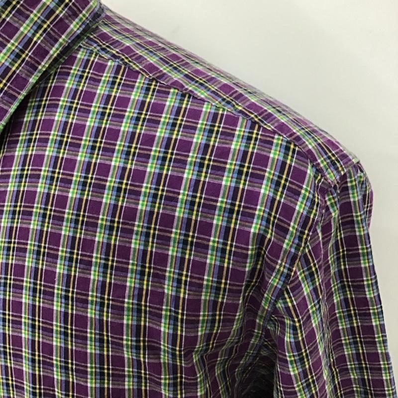 チャップス CHAPS シャツ、ブラウス 長袖 長袖シャツ カラーシャツ ポケットシャツ 長袖カットソー チェックシャツ L チェック マルチカラー / マルチカラー /  メンズ USED 古着 中古 10118280