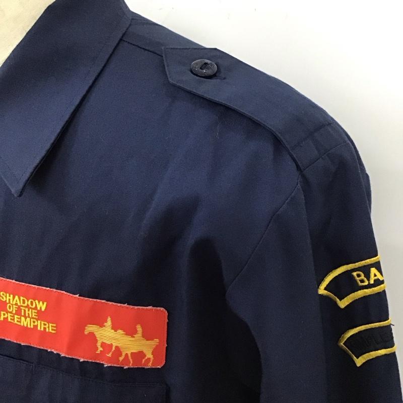 アベイシングエイプ A BATHING APE シャツ、ブラウス 長袖 ボーイスカウトシャツ L  紺 / ネイビー /  メンズ USED 古着 中古 10117972