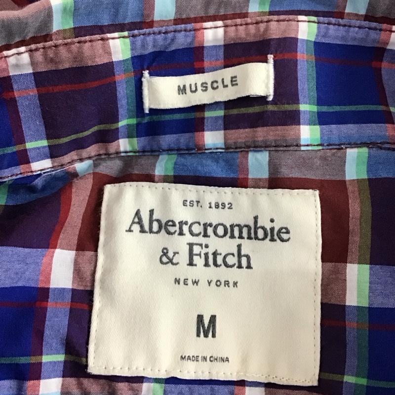 アバクロンビーアンドフィッチ ABERCROMBIE&FITCH シャツ、ブラウス 長袖 長袖シャツ カラーシャツ ポケットシャツ 長袖カットソー チェックシャツ M チェック マルチカラー / マルチカラー /  メンズ USED 古着 中古 10113770
