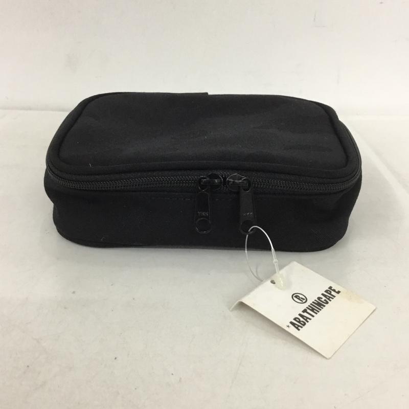 アベイシングエイプ A BATHING APE ポーチ ポーチ 小物入れ 迷彩 ロゴ、文字 黒 / ブラック /  メンズ USED 古着 中古 10137918