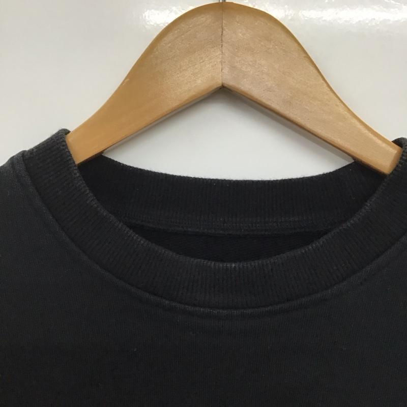 フレッドペリー FRED PERRY トレーナー 長袖 長袖トレーナー スウェット クルーネック プルオーバー S ロゴ、文字 黒 / ブラック /  メンズ USED 古着 中古 10144607