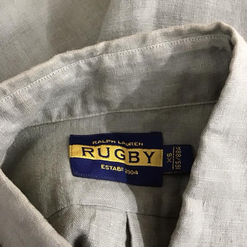 ラルフローレン ラグビー RALPH LAUREN RUGBY シャツ、ブラウス 長袖 長袖シャツ カラーシャツ ポケットシャツ 長袖カットソー XS 無地 カーキ / カーキ /  メンズ USED 古着 中古 10114634