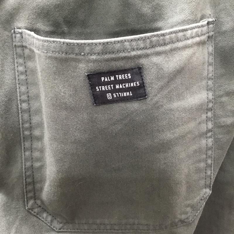 スリルズ THRILLS パンツ ワークパンツ、ペインターパンツ ワークパンツ ワイドパンツ カジュアルパンツ ミリタリーパンツ 32インチ 無地 カーキ / カーキ /  メンズ USED 古着 中古 10117538