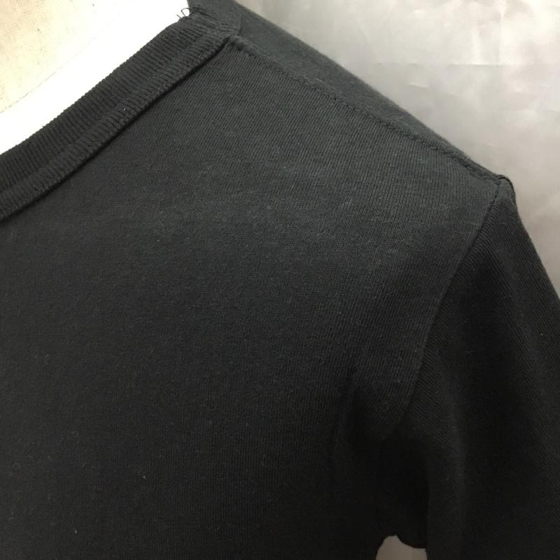 ラッセルアスレティック Russell Athletic Tシャツ 半袖 クルーネック 胸ポケット S 無地 黒 / ブラック /  メンズ USED 古着 中古 10115532