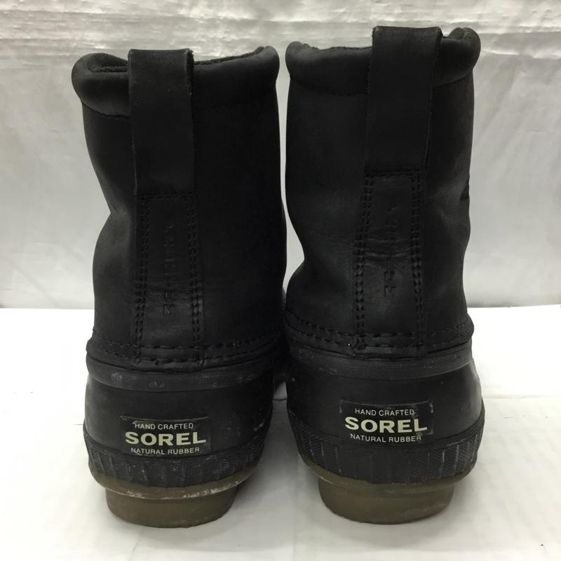 ソレル SOREL ブーツ ショートブーツ 1351081010 CHEYANNE PREMIUM NM1562-010 27.5cm 箱有 ウインターブーツ 27.5cm ロゴ、文字 黒 / ブラック /  メンズ USED 古着 中古 10119922