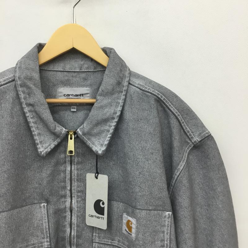 カーハートダブリューアイピー Carhartt WIP ジャケット、上着 ジャケット、ブレザー 23AW Garen Shirt Jacket Wax Blacksmith Stone Washed XXL 無地 X ワンポイント 灰 / グレー /  メンズ USED 古着 中古 10128858