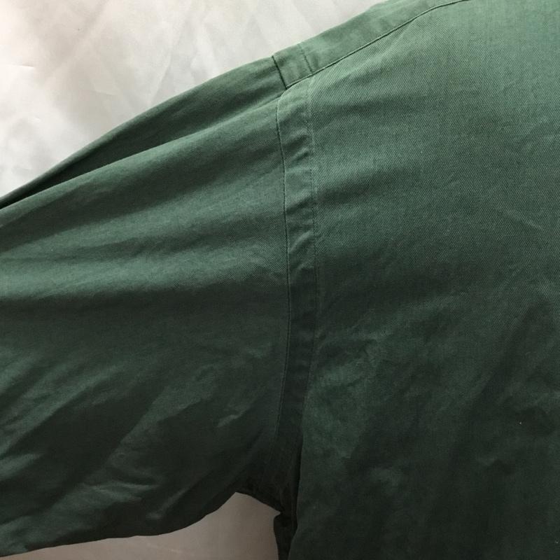 ラルフローレン RALPHLAUREN シャツ、ブラウス 長袖 長袖シャツ カラーシャツ 長袖カットソー ボタンダウンシャツ L ロゴ、文字 緑 / グリーン /  メンズ USED 古着 中古 10114840