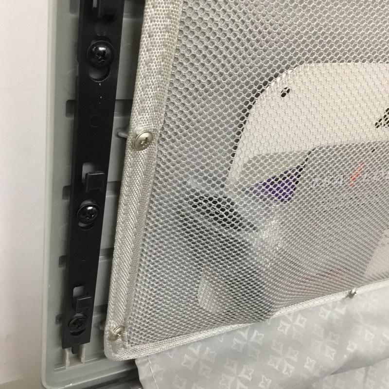 アンドフラット &.FLAT スーツケース、トランク スーツケース、トランク FL14-4-00001 折りたたみ ハードキャリーバッグ キャリーケース 箱有 ロゴ、文字 銀 / シルバー /  メンズ USED 古着 中古 10137517