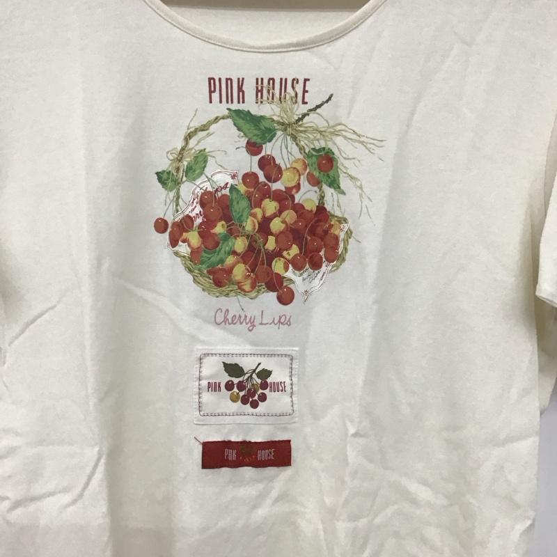 ピンクハウス PINK HOUSE Tシャツ 半袖 M プリント 白 / ホワイト /  レディース USED 古着 中古 10141250