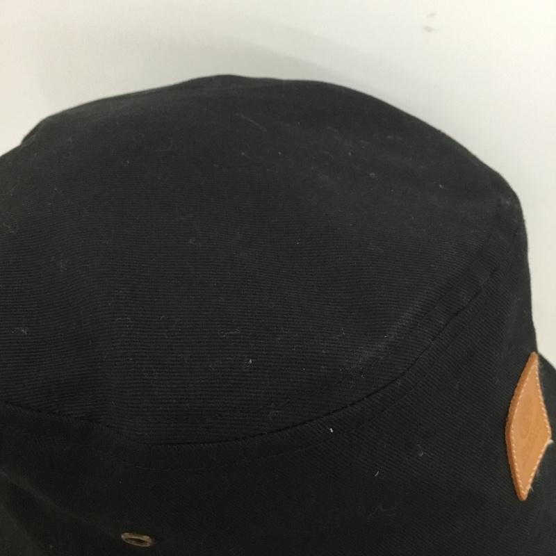 フランクリンマーシャル FRANKLIN&MARSHALL 帽子 ハット IT14-1CA002 レザーパッチハット バケットハット ロゴ、文字 黒 / ブラック /  メンズ USED 古着 中古 10146524