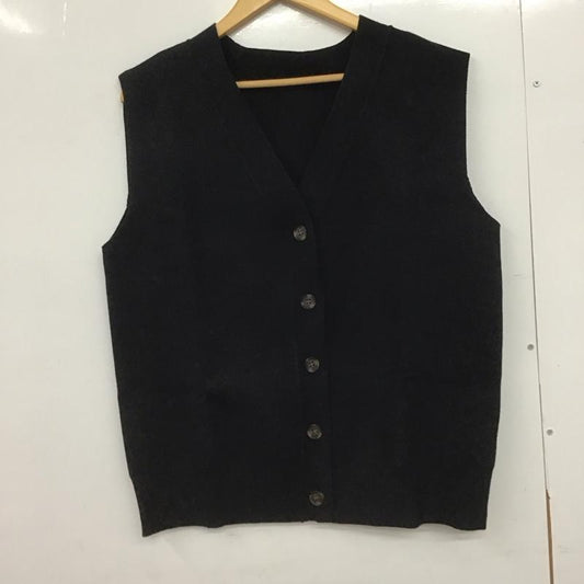 ジーナシス JEANASIS ベスト ベスト FREE 無地 黒 / ブラック /  レディース USED 古着 中古 10148421