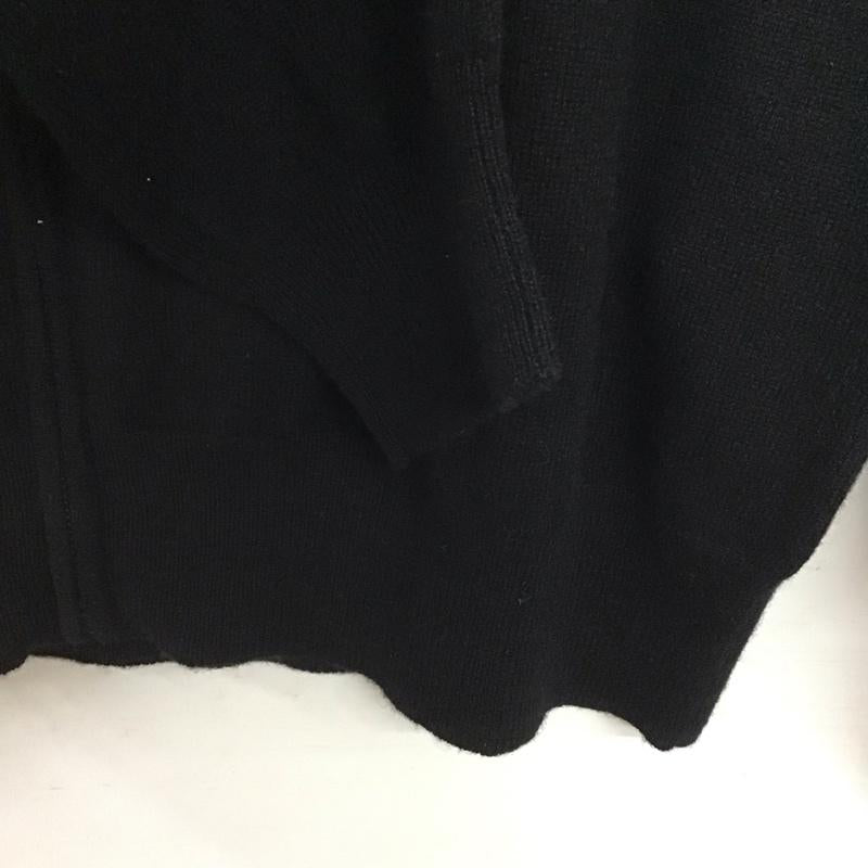 ダンヒル DUNHILL カーディガン 長袖 長袖ニットカーディガン ジップアップニット アウター XL 無地 黒 / ブラック /  メンズ USED 古着 中古 10145260