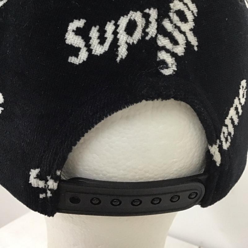 シュプリーム Supreme 帽子 キャップ Velour Diagonal Logo 6Panel 総柄 黒 / ブラック /  メンズ USED 古着 中古 10111528