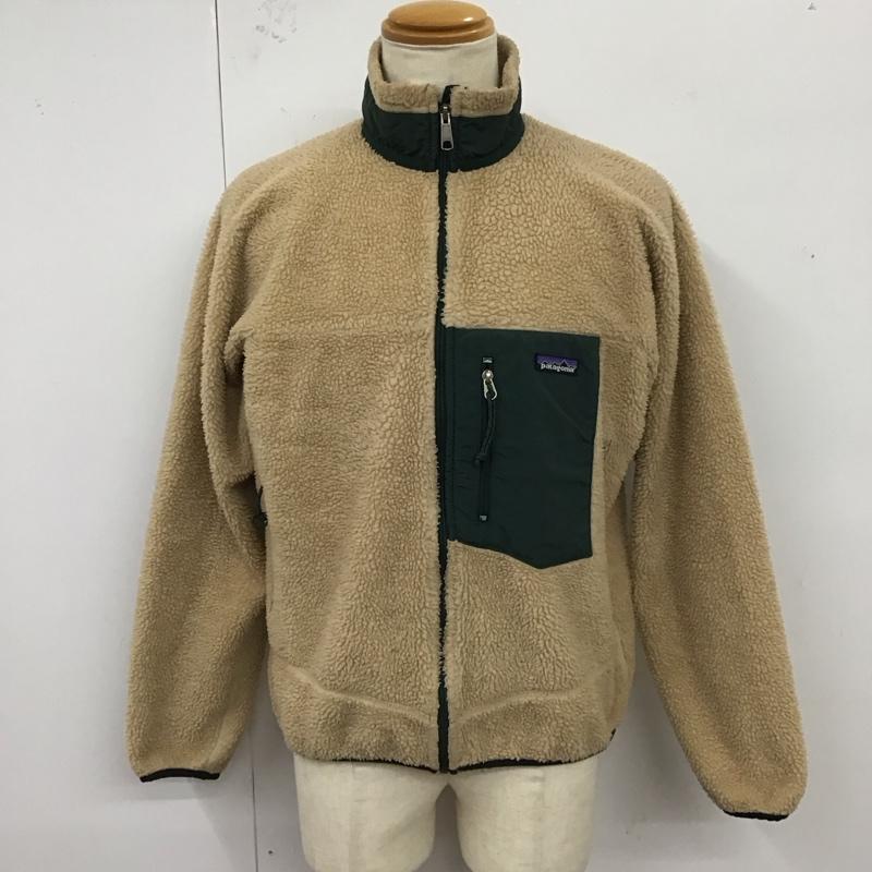 パタゴニア patagonia ジャケット、上着 ジャケット、ブレザー レトロX フリースジャケット 93年 USA製 M ロゴ、文字 ベージュ / ベージュ / X 緑 / グリーン /  メンズ USED 古着 中古 10121317