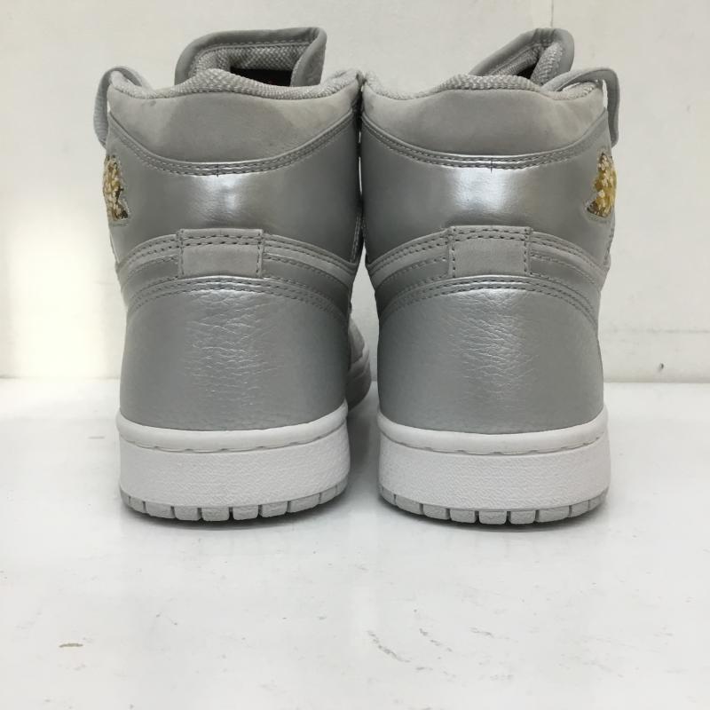 ナイキ NIKE スニーカー スニーカー 136060-001　エアジョーダン１　AIR JORDAN 1 2001 ADDITION 25.5cm ロゴ、文字 銀 / シルバー /  メンズ USED 古着 中古 10112686
