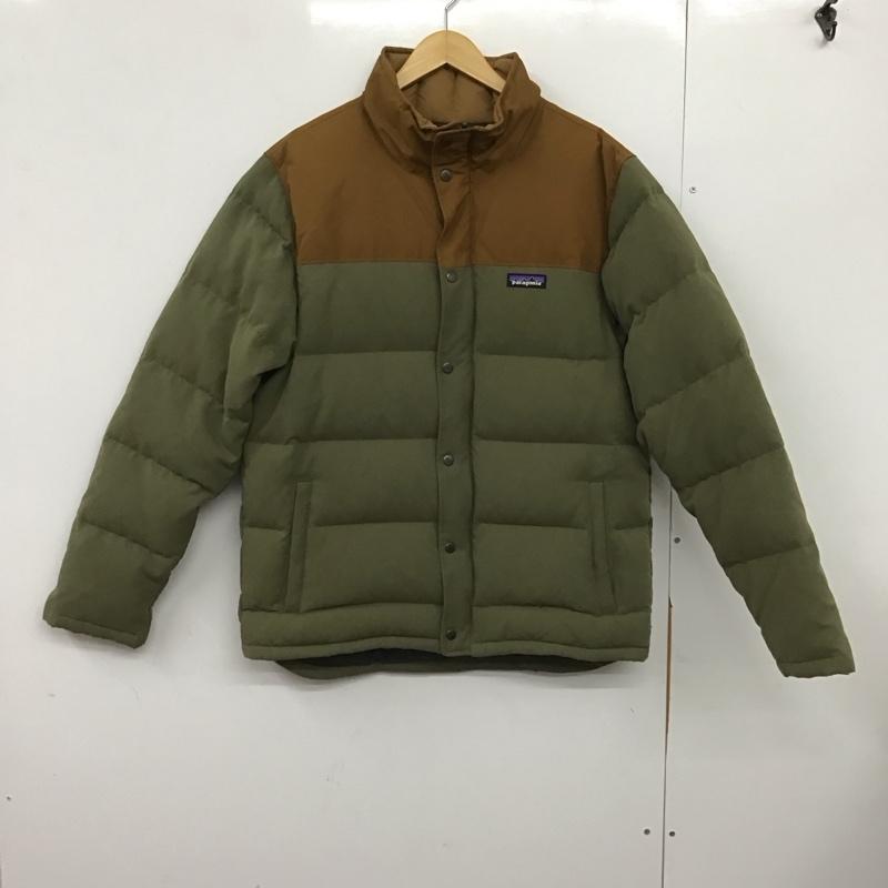 パタゴニア patagonia ジャケット、上着 ジャンパー、ブルゾン 28321fa14 ダウンジャケット アウター M ロゴ、文字 カーキ / カーキ /  メンズ USED 古着 中古 10147532