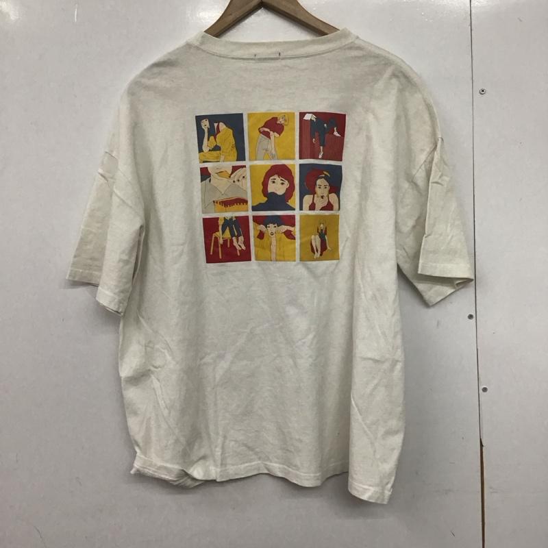 フリークスストア FREAK S STORE Tシャツ 半袖 半袖カットソー プリントTシャツ クルーネックカットソー XL プリント 白 / ホワイト /  メンズ USED 古着 中古 10146718