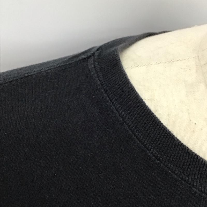 フラグスタフ FLAGSTUFF カットソー 長袖 長袖カットソー クルーネックカットソー ロングスリーブカットソー プリントTシャツ ロゴ、文字 黒 / ブラック /  メンズ USED 古着 中古 10115611