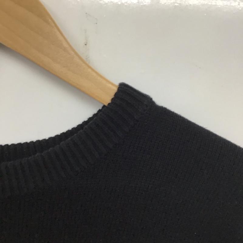 マウジー MOUSSY ニット、セーター 長袖 029EAA70-5060 クルーネック FREE ロゴ、文字 黒 / ブラック /  レディース USED 古着 中古 10138687
