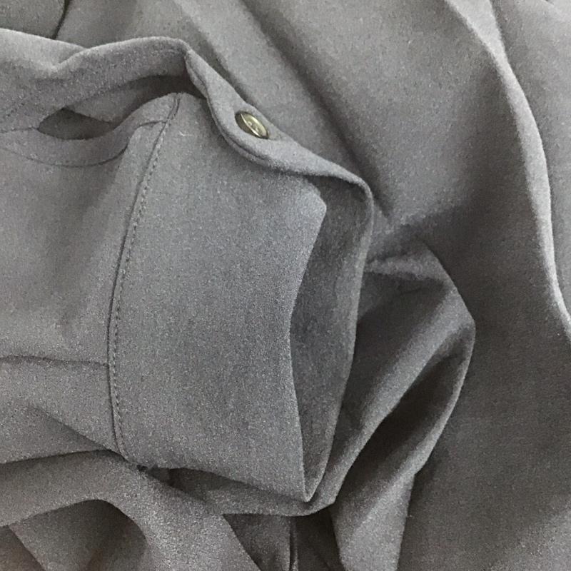 シップス SHIPS ワンピース ロングスカート 724-50-0051 ウォッシャブル ジョーゼット プリーツ ロングスリーブワンピース FREE 無地 紺 / ネイビー /  レディース USED 古着 中古 10142231