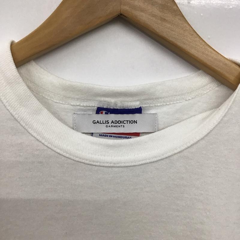 チャンピオン Champion Tシャツ 半袖 半袖カットソー プリントTシャツ クルーネックカットソー M プリント 白 / ホワイト /  メンズ USED 古着 中古 10151366