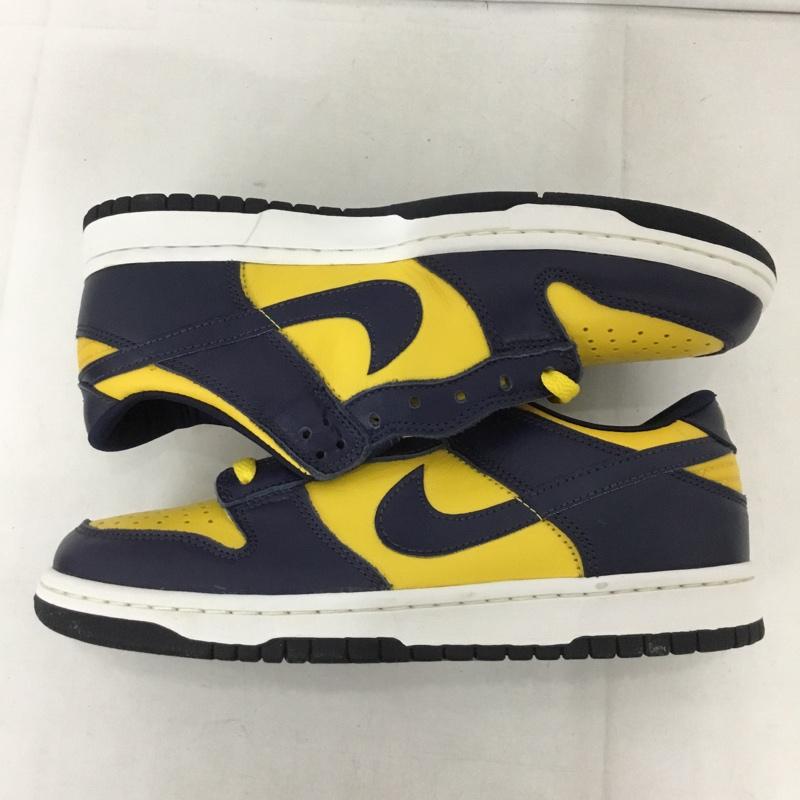 ナイキ NIKE スニーカー スニーカー 630358 471 DUNK LOW 26cm 箱有 99年 26.0cm ロゴ、文字 紺 / ネイビー / X マスタード / マスタード /  メンズ USED 古着 中古 10131697
