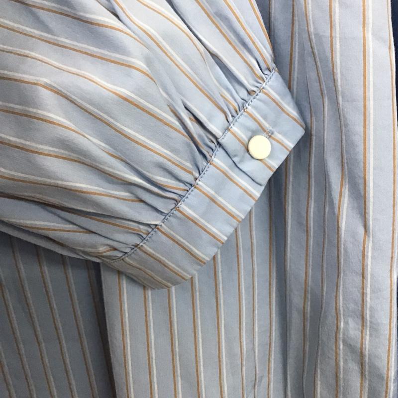 グリーンレーベルリラクシング green label relaxing シャツ、ブラウス 長袖 長袖シャツ ストライプシャツ ストライプ 水色 / ライトブルー /  レディース USED 古着 中古 10142691