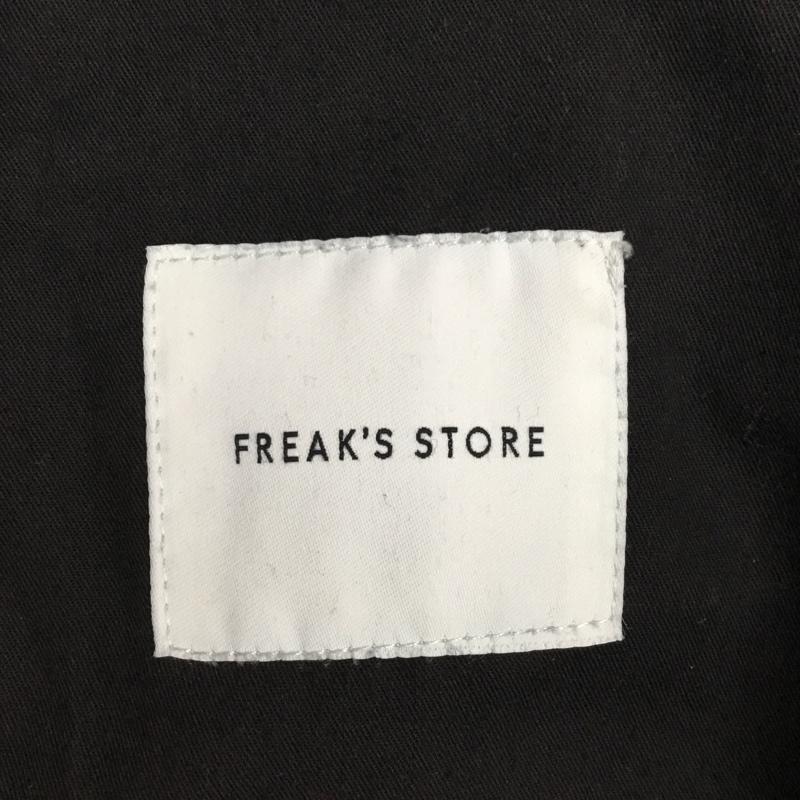 フリークスストア FREAK S STORE パンツ ワークパンツ、ペインターパンツ ワークパンツ ワイドパンツ カジュアルパンツ 総柄 40 プリント 黒 / ブラック / X 白 / ホワイト /  メンズ USED 古着 中古 10120076