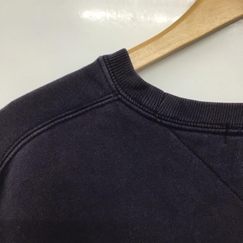 トミーヒルフィガー TOMMY HILFIGER トレーナー 長袖 長袖トレーナー スウェット クルーネック プルオーバー XXL ロゴ、文字 紺 / ネイビー /  メンズ USED 古着 中古 10141900