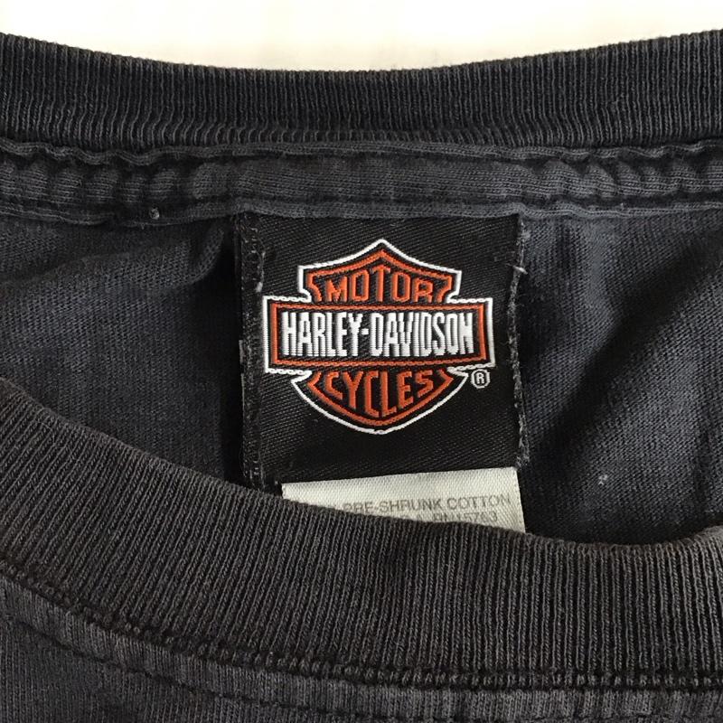 ハーレーダビッドソン Harley-Davidson Tシャツ 半袖 半袖 XL プリント 黒 / ブラック /  メンズ USED 古着 中古 10116377